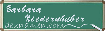 Barbara Niedernhuber Visitenkarte